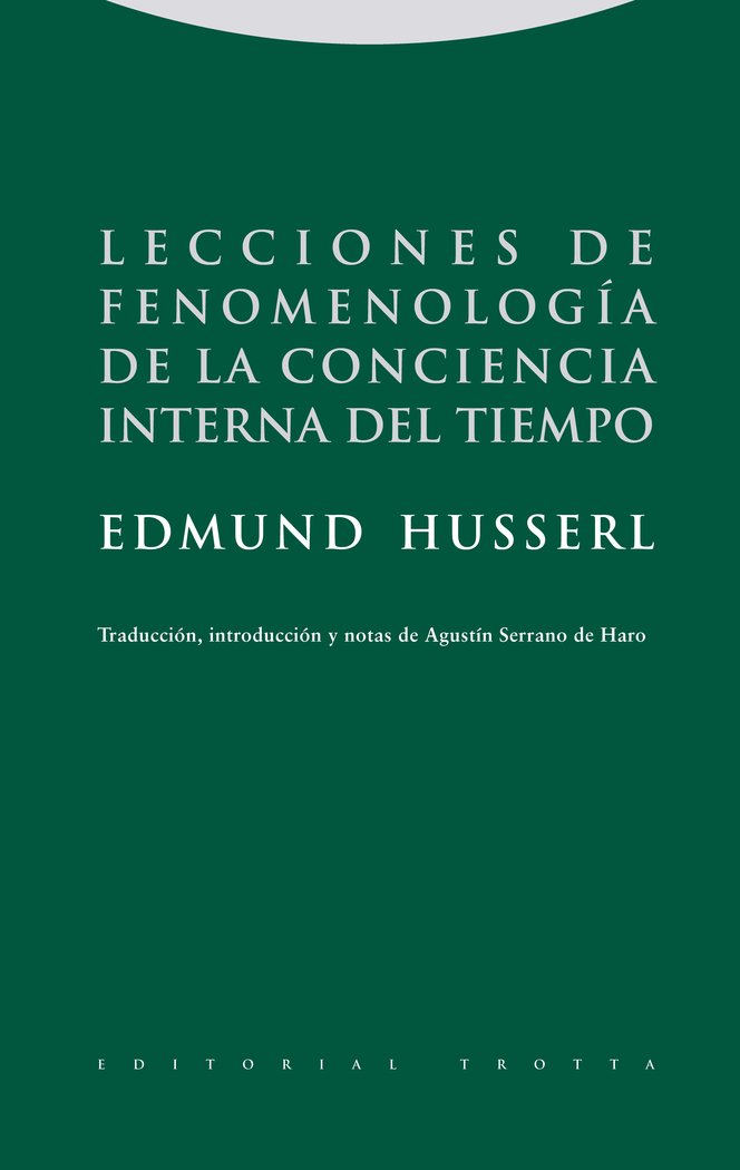 Lecciones Fenomenologia Conciencia Interna Del Tiempo-Husserl Edmund