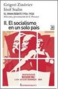 Gran Debate Ii el Socialismo En Un Solo Pais-Zinóviev Griogori