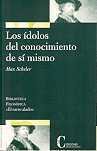 Idolos Del Conocimiento de si Mismo-Max Scheler