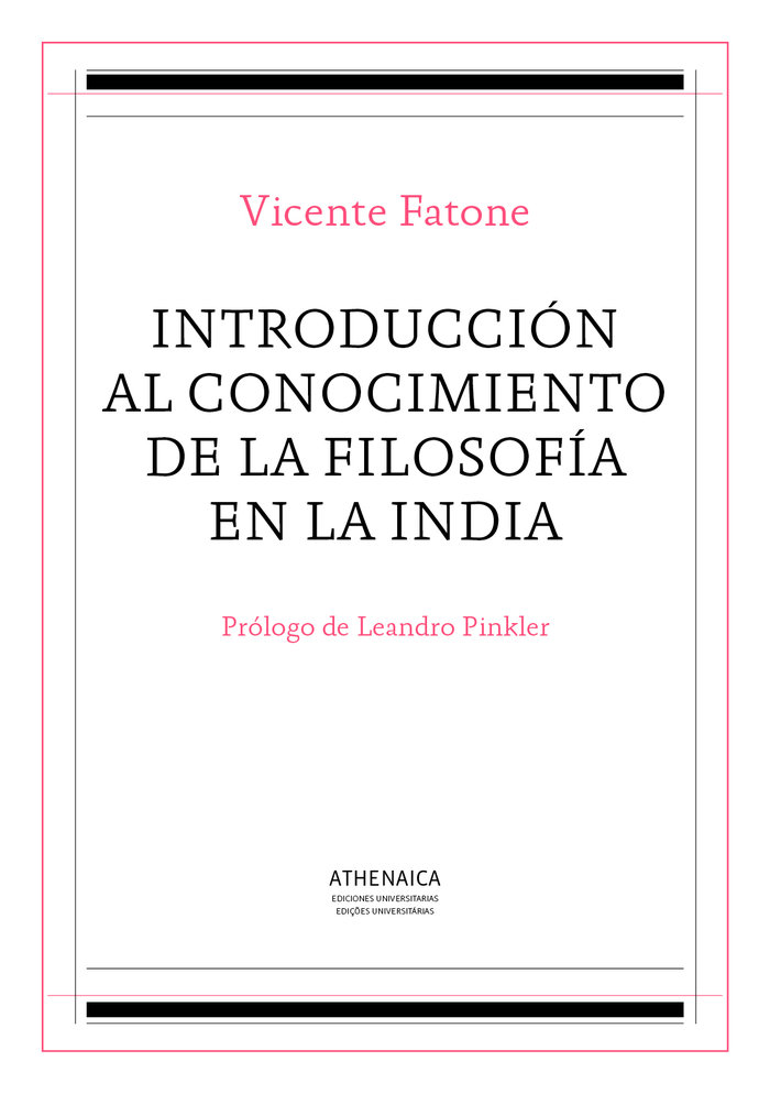 Introduccion Al Conocimiento de la Filosofia En la India-Fatone Vicente