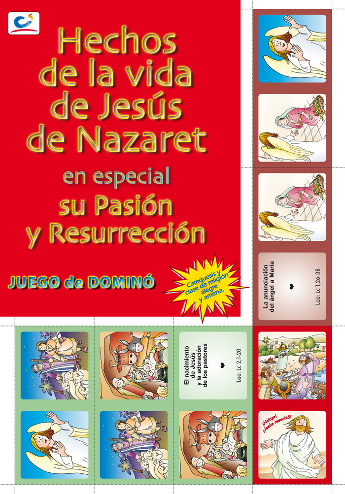 Juego de Domino Hechos de la Vida de Jesus de Nazaret-Vitali (italiana) Franca