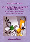 Lo Dicho Lo no Dicho Homeopatia-Jordan-desgain Jenny