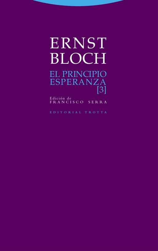 Principio Esperanza Iii el-Bloch Ernst