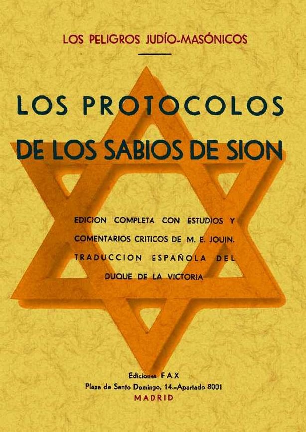 Protocolos de los Sabios Del Sion O.varias-Anónimo