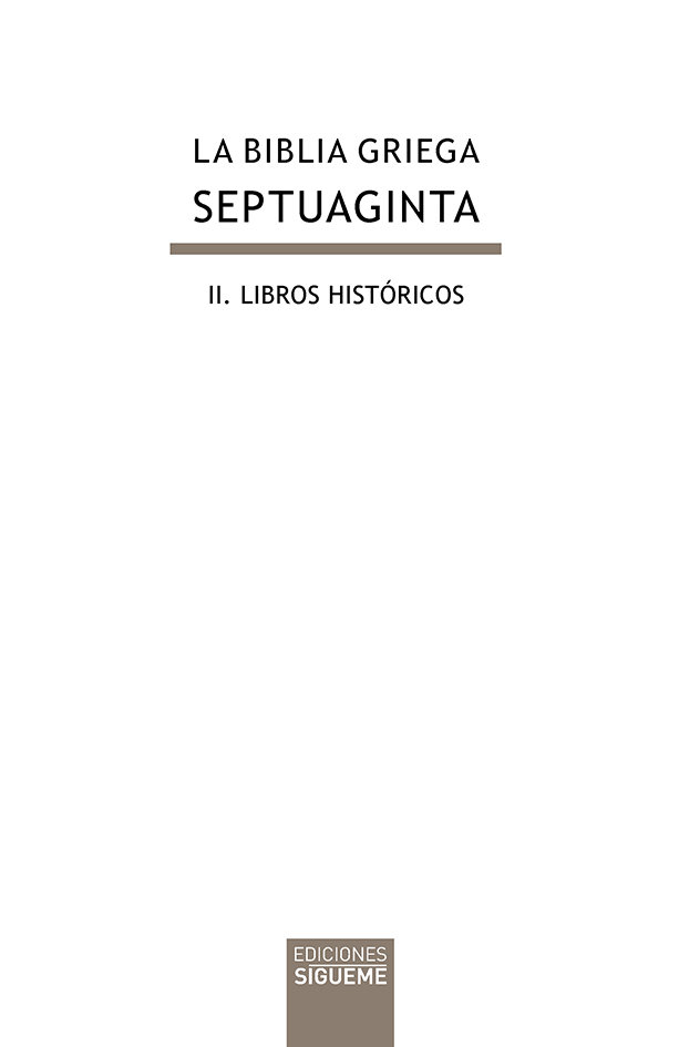 Septuaginta Ii Biblia Griega-Desconocido