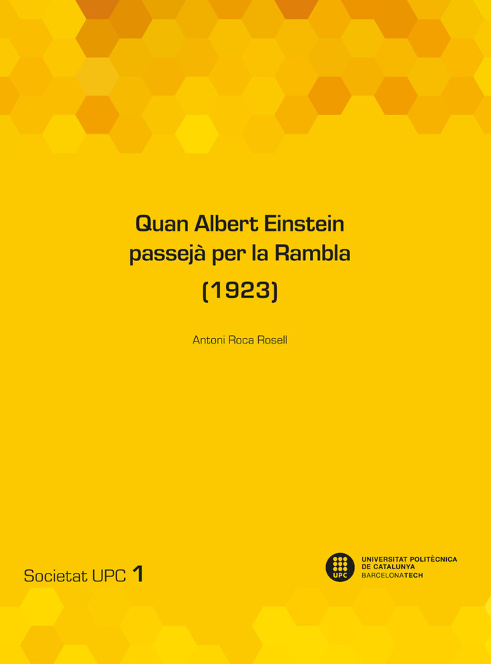 Quan Albert Einstein Passeja Per la Rambla (1923)-Roca i Rosell Antoni