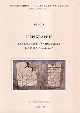 Belo V. L'epigraphie-Bonneville Jean-nöel