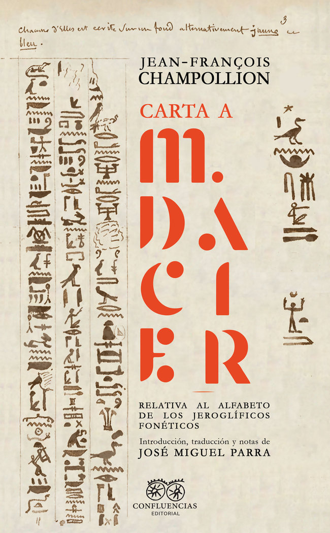 Carta a M.dacier-Champollion Jean-françois