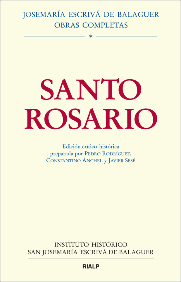 Santo Rosario Ed. Critico Historica-Rodríguez García Pedro
