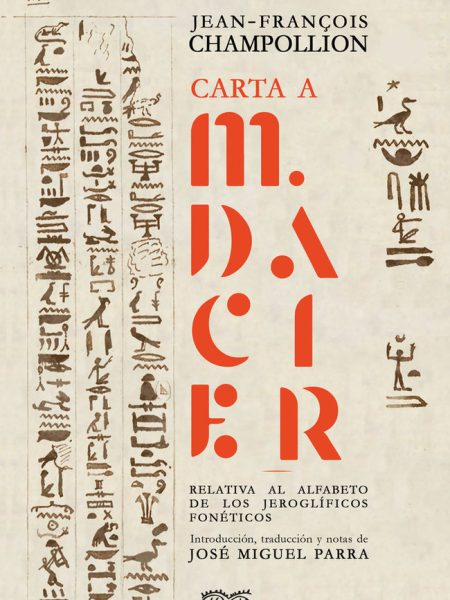Carta a M.dacier-Champollion Jean-françois