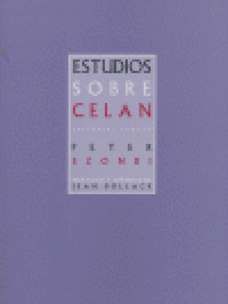 Estudios sobre Celan-Szondi Peter