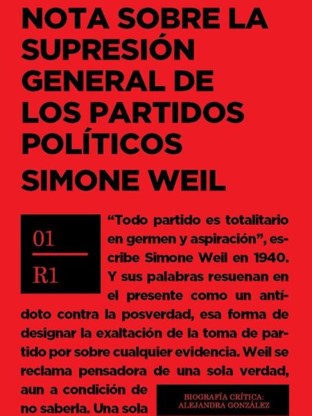 Nota sobre la Supresion General de los Partidos Politicos-Weil Simone