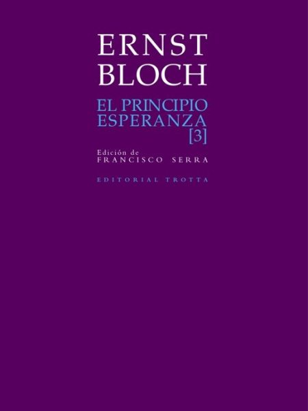 Principio Esperanza Iii el-Bloch Ernst