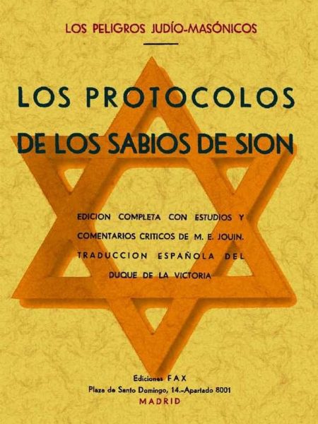 Protocolos de los Sabios Del Sion O.varias-Anónimo