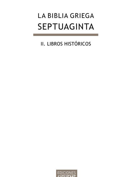 Septuaginta Ii Biblia Griega-Desconocido